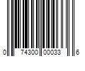 Barcode Image for UPC code 074300000336