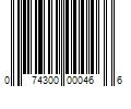 Barcode Image for UPC code 074300000466