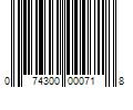 Barcode Image for UPC code 074300000718