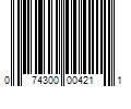 Barcode Image for UPC code 074300004211