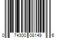 Barcode Image for UPC code 074300081496