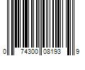 Barcode Image for UPC code 074300081939