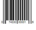 Barcode Image for UPC code 074330000016