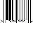 Barcode Image for UPC code 074330000054