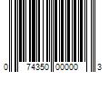 Barcode Image for UPC code 074350000003