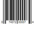 Barcode Image for UPC code 074372000074