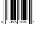 Barcode Image for UPC code 074385000061