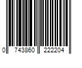 Barcode Image for UPC code 0743860222204