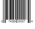 Barcode Image for UPC code 074389000074