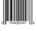 Barcode Image for UPC code 074392000078