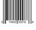 Barcode Image for UPC code 074400000786