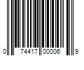 Barcode Image for UPC code 074417000069