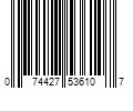 Barcode Image for UPC code 074427536107