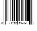 Barcode Image for UPC code 074469502221