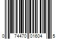 Barcode Image for UPC code 074470016045