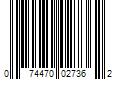 Barcode Image for UPC code 074470027362. Product Name: 