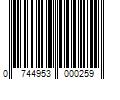 Barcode Image for UPC code 0744953000259