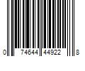 Barcode Image for UPC code 074644449228