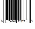 Barcode Image for UPC code 074646221723