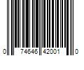 Barcode Image for UPC code 074646420010