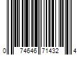 Barcode Image for UPC code 074646714324