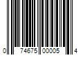 Barcode Image for UPC code 074675000054