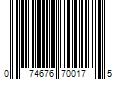 Barcode Image for UPC code 074676700175