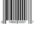 Barcode Image for UPC code 074690000077