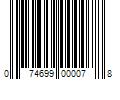 Barcode Image for UPC code 074699000078