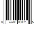 Barcode Image for UPC code 074700000325