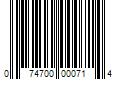 Barcode Image for UPC code 074700000714