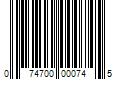 Barcode Image for UPC code 074700000745