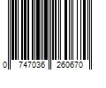 Barcode Image for UPC code 0747036260670