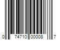 Barcode Image for UPC code 074710000087