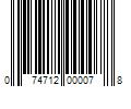 Barcode Image for UPC code 074712000078