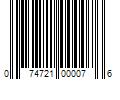 Barcode Image for UPC code 074721000076