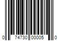 Barcode Image for UPC code 074730000050