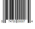 Barcode Image for UPC code 074730000074