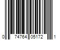 Barcode Image for UPC code 074764051721