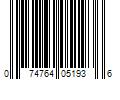 Barcode Image for UPC code 074764051936