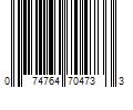 Barcode Image for UPC code 074764704733