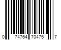 Barcode Image for UPC code 074764704757