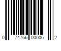 Barcode Image for UPC code 074766000062