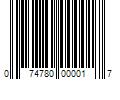 Barcode Image for UPC code 074780000017