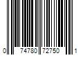 Barcode Image for UPC code 074780727501