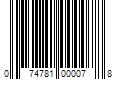 Barcode Image for UPC code 074781000078