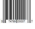 Barcode Image for UPC code 074799000077