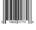 Barcode Image for UPC code 074808017706