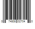 Barcode Image for UPC code 074808027040