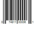 Barcode Image for UPC code 074811000061